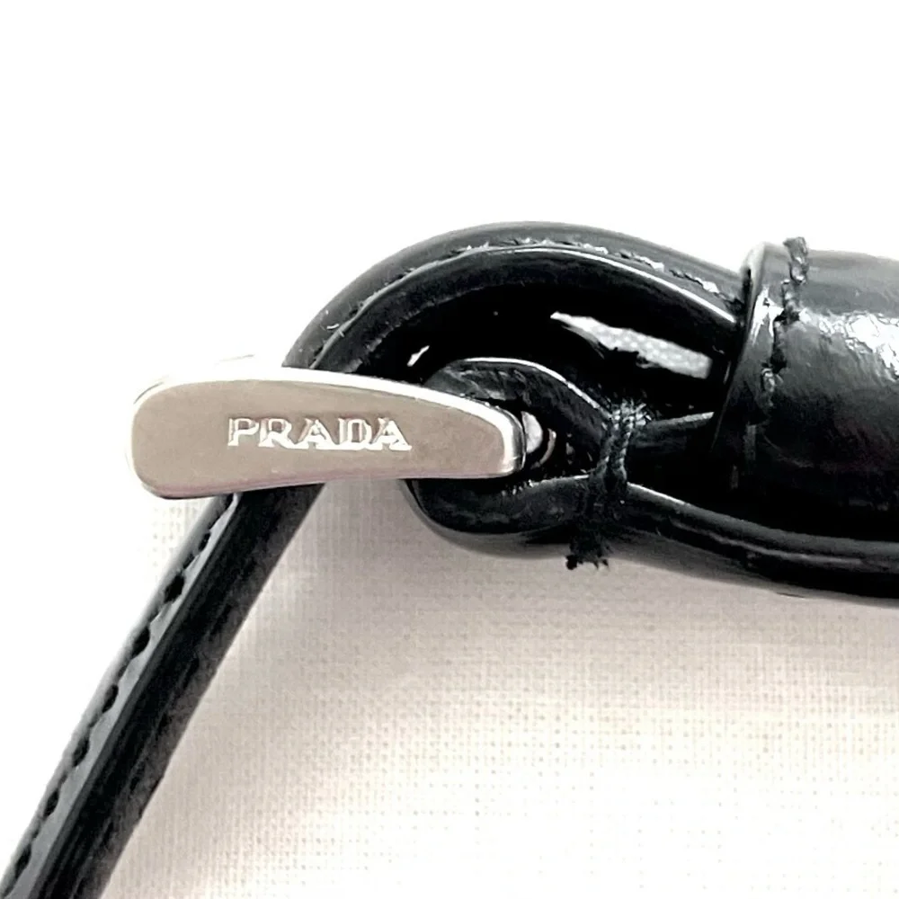Prada! Black Leather Dog Collar with Original Box & Dust Bag!